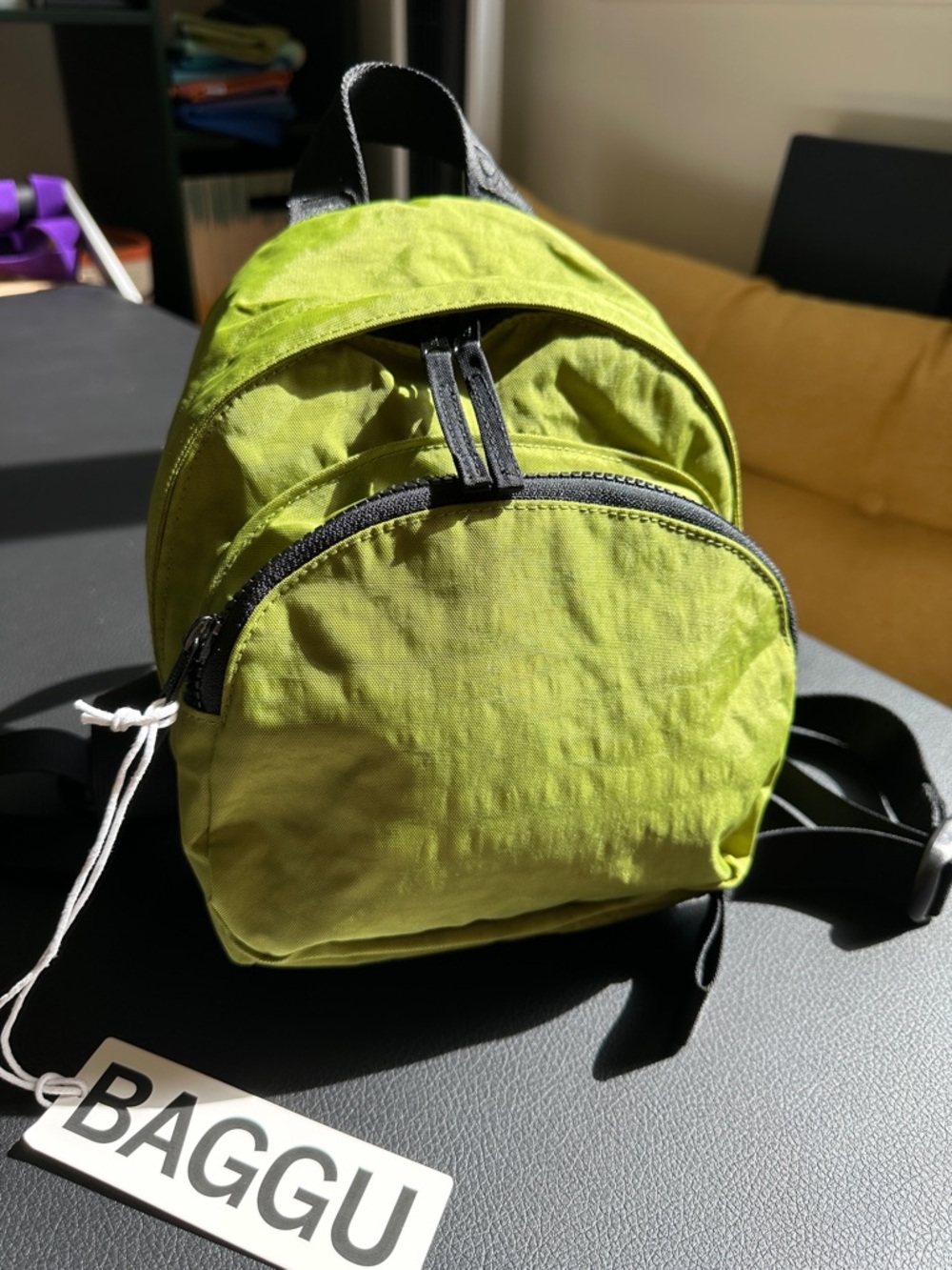 NWT Mini Nylon Backpack Green Juice Colorway